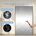 Large Mirror Full Length 72"X44",Oversized Floor Mirror with Stand