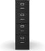 4-Drawer Vertical File Cabinet, Letter/Legal, Locking, Black