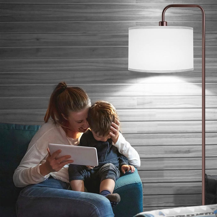 LED Floor Lamp for Living Room, 3 Color Temperature, with Foot Switch, 9W Bulb Included, Oil Rubbed Bronze