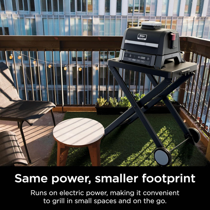 Woodfire Outdoor Grill & Smoker, 4-In-1 Functionality, Grill, Smoke, Bake, Roast, Authentic Woodfire Flavors, Electric Heat, OG301