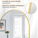 30"X71" Arched Full Length Mirror, Gold Large Floor Mirror with Aluminum Alloy Frame, Standing Hanging or Leaning Wall-Mounted Full Body Mirror for Living Room and Bedroom