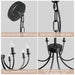 8-Light Black Chandeliers for Dining Room, Dining Room Light Fixtures, Farmhouse Candle Chandeliers for Kitchen, Living Room, Foyer, Entryway, Staircase