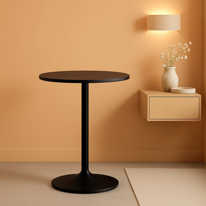 40 Inch Round Bistro Pub Table SteelFrameConstruction