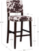 Udder Madness Corey Bar Stool, 19"W X 22.5"D X 44.75"H, Brown