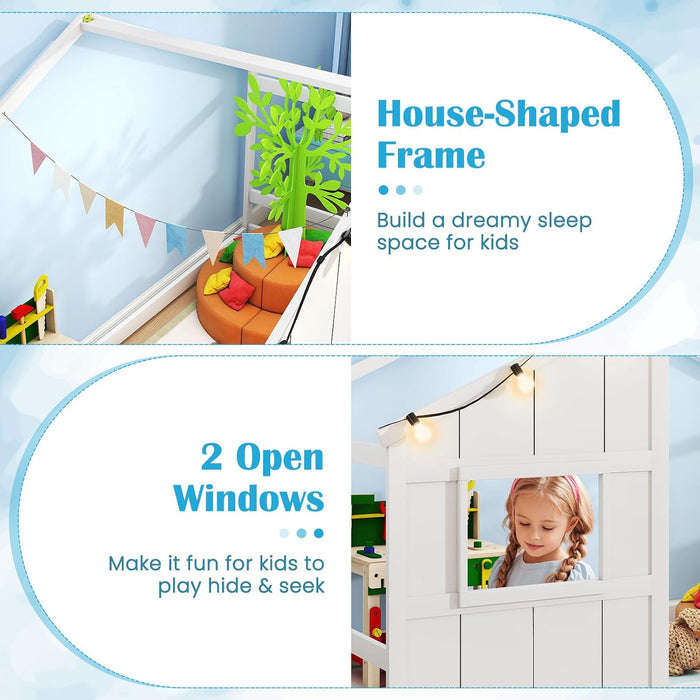 Montessori Twin House Bed With Ambient Illumination
