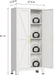 61-Inch Tall White Metal Storage Cabinet Barn-Doors