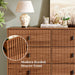 Walnut Nine Drawer Dresser Anti Tipping Reinforcement