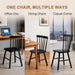 Windsor Dining Chairs Set of 4,Spindle Back Dining Chairs