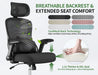 Ergonomic Office Chair - 330LBS Computer Desk Chair with Headrest&Lumbar