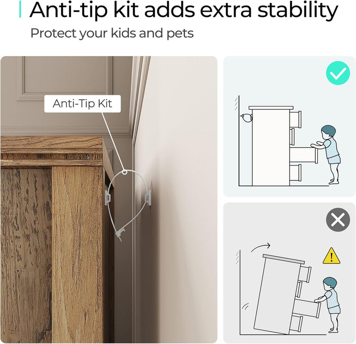 9 Drawers Dresser for Bedroom, Wide Wood Chest of Drawers with Metal Handle, Farmhouse Tall Drawer Organizer for Bedroom, Closet, Living Room, Hallway and Entryway, Rustic Oak