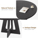 47 Inch Round Dining Table Black IndustrialGradeMetal