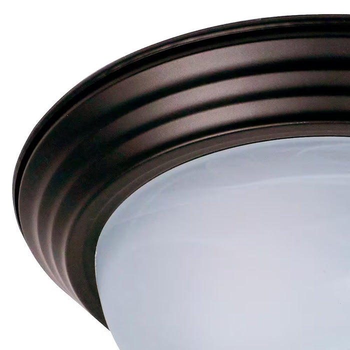 11 In. Small 2-Light Oil Rubbed Bronze Ceiling Light Flush Mount