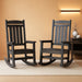 Outdoor Rocking Chair Set of 2, Oversized Patio Rocking Chair, Gray