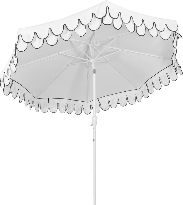 Tracy 9' Scalloped Market Patio Umbrella, White