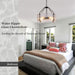 Black Handcrafted Glass Drum Chandelier 20in Fixture
