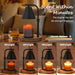 Candle Warmer Lamp Timer Height Adjustable, Birthday Gifts for Women Mom Gifts, House Warming Gifts New Home Decor, Wax Melt with 2 Bulbs Blacks