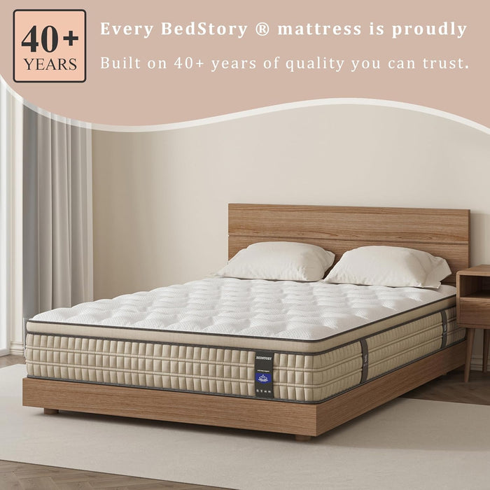 Extra Firm 14-Inch Hybrid King Mattress with Lumbar Support