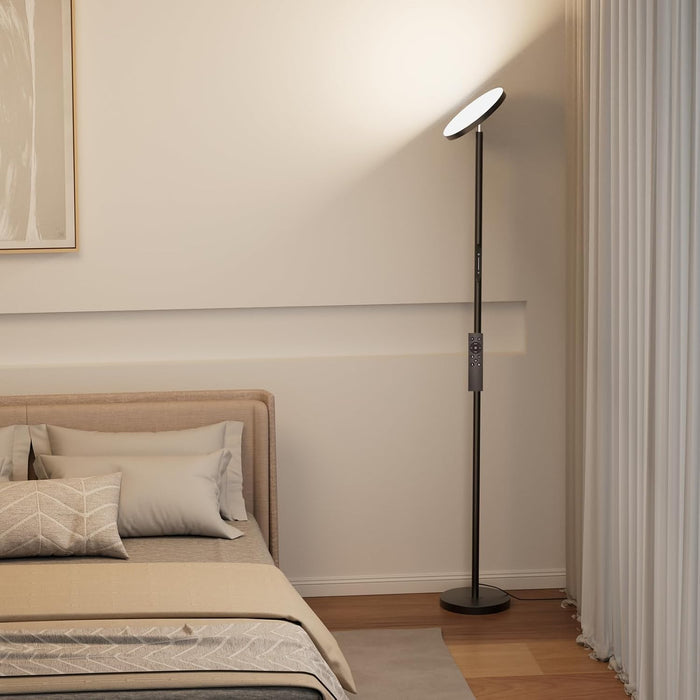 36W LED Floor Lamp, Modern Stepless Dimmable Torchiere Standing Lamps