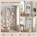 6-Tier Open Bookshelf, Modern Wood Bookcase, White | 71" Tall Floor Standing Bookcase, Wood Display Storage Shelf for Home Office Living Room