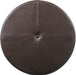 round Leatherette Storage Ottoman with Lid, Chocolate Brown Large