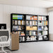 5 Tier Metal Bookshelf, Black 69" Tall Bookcase, Large Heavy Duty Book Shelves, Industrial Wide Book Shelves, Display Storage Shelves for Library Bedroom Living Room Office