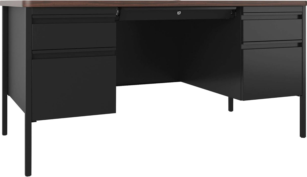 Fortress Series Walnut Top Teacher'S Desk