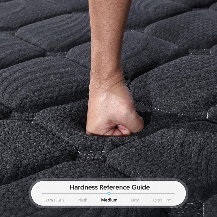 Queen Mattress 14 Inch Hybrid Queen Size Mattress in a Box, Upgraded Pocket Springs Mattresses, Motion Isolation, Pressure Relief, Medium Firm, Breathable Comfort