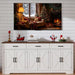 70" Farmhouse Buffet Cabinet with Storage 3 Drawers & 6 Barn Doors