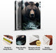Grizzly Bear Canvas Wall Art, Animal Prints for Cabin, Lodge, or Farmhouse, Brown Bear Wall Decor and Nature-Inspired Pictures, Wildlife Canvas Art for Living Room 24X36