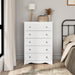 White Sonoma Dresser with 5 Drawers