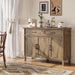 48 Inch Sideboard Buffet Cabinet with Storage, Washed Grey
