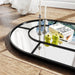 32"X71" Floor Mirror,Standing Mirror Full Length,Large Arched Mirrors,Window Pannel Mirrors(Black)