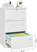 Lateral File Cabinet 3 Drawer File Cabinet with Lock and Card Holder, Metal Steel Lockable Drawer File Cabinets under Desk for Home Office Legal/Letter/F4/A4 White