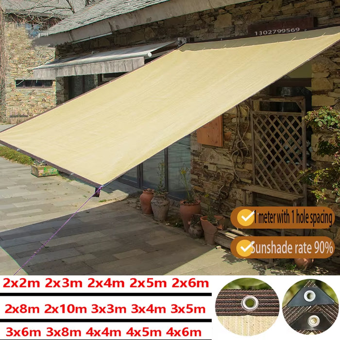 Outdoor Garden Sunshade Net, Camping Sunshade Net, UV Protection HDPE Sunscreen Net, Sunshade Umbrella, Plant Shading Net