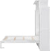 Full Murphy Bed White With BuiltInStorageShelves LED