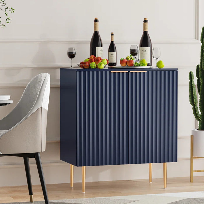 Rishaw 34.3" Tall Adjustable Shelf 2 - Door Accent Cabinet