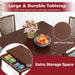 40" Foldable Rectangle Dining Table, Wooden Kitchen Table for 2-4