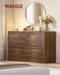 6-Drawer Dresser, Chest of Drawers, 46.9 X 15.8 X 30.7 Inches