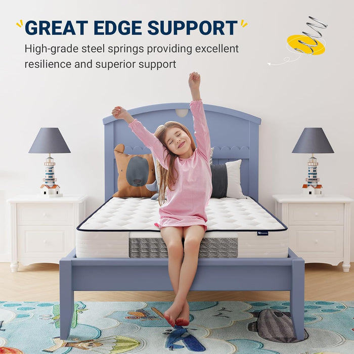 Twin Hybrid Mattress Medium-Soft, 6", CertiPUR-US Certified