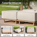 9-Piece Patio Sectional Furniture Set with 10" Thick Cushions