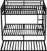 FullOverFull BunkBed ConstructionGrade HeavyDuty WithGuardrails Black Trundle