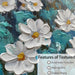 Flower Wall Art for Living Room, Bedroom Wall Decor Canvas Daisy Floral Painting Landscape Picture Extra Large Artwork Textured Office Home Dining Room, Oversized 58"X29"