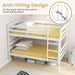 IndustrialStrength SolidWood Twin Over Twin Bunk Bed