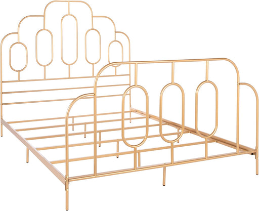 Home Paloma Retro Gold Bed, Queen