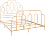 Home Paloma Retro Gold Bed, Queen