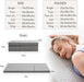 Tri-Fold Memory Foam Mattress, 4 Inch Full Folding Mattress with Collapsible and Washable Cover, Travel and Guest Mat, 75"×54"×4", Grey