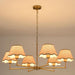 6-Light Boho Rattan Chandelier 39″ Rattan Pendant Light with Hand-Woven Shade Adjustable Height Vintage Dining Room Chandelier for Kitchen Island Living Room Bedroom Foyer E26 Base