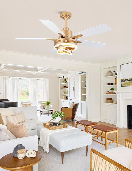 Contemporary 52 Inch White Ceiling Fan Remote Unit