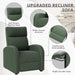 Recliner Chair Adjustable Home Theater Single Recliner Sofa Furniture with Thick Seat Cushion and Backrest Modern Living Room Recliners (Corduroy, Green)