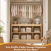 Scalloped 6 Cube Storage Organizer, 3-Tier Short Cube Bookshelf 46"